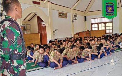Kegiatan Orang Tua Mengajar pada hari Ulang Tahun Ke 74 TNI Republik Indonesia